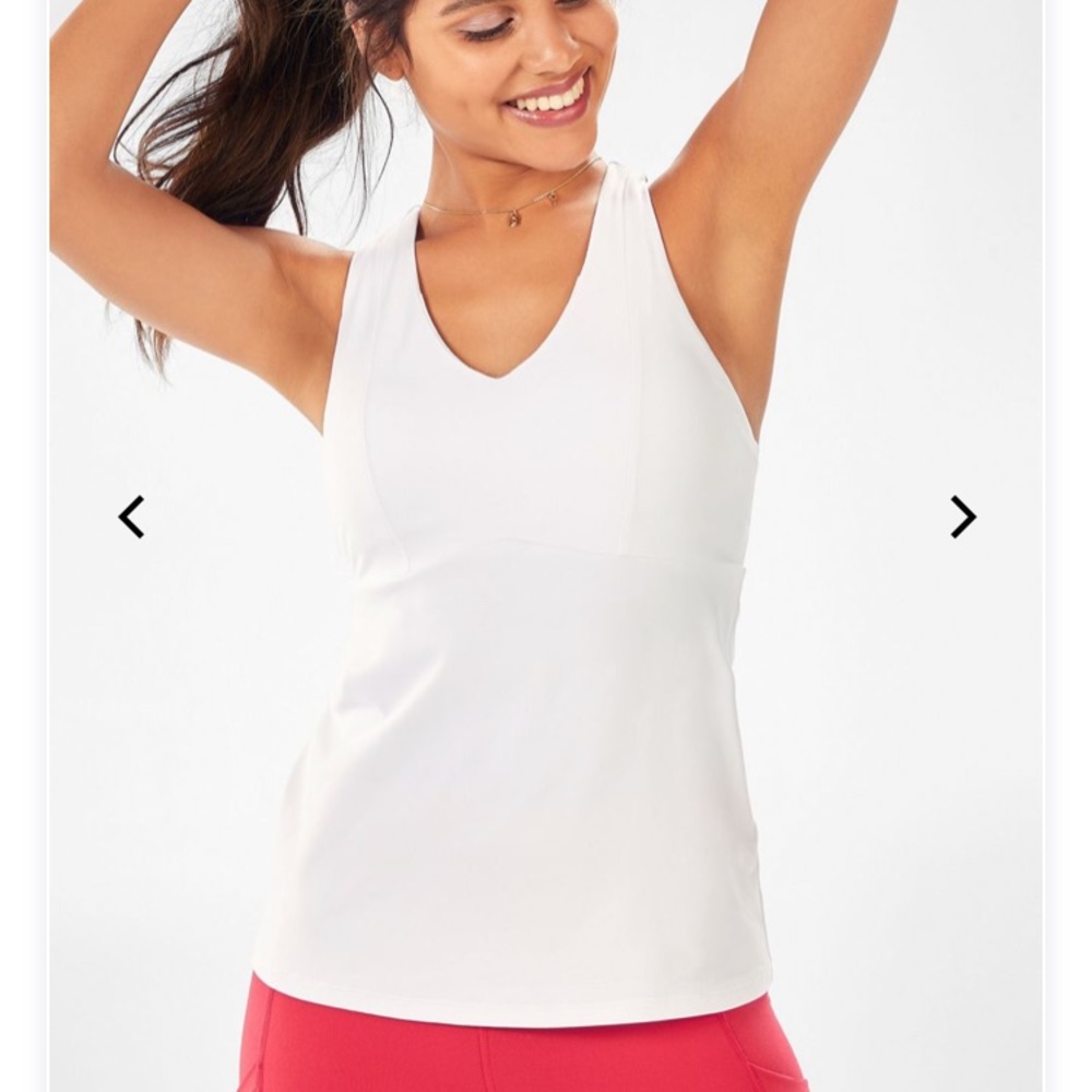 Fabletics Mila built-in tank | white | XL